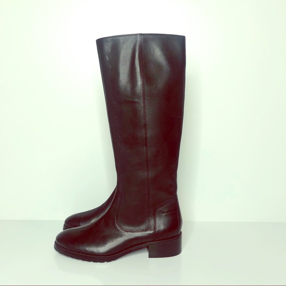 Donald J Pliner Bixbi Black Leather Tall Boots NEW - Picture 1 of 12